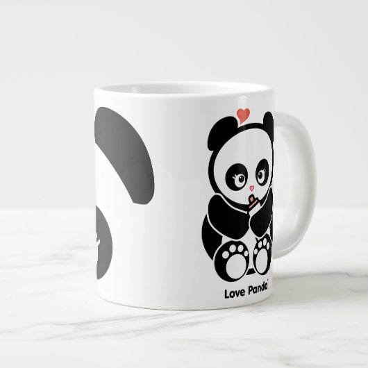 Love Panda® Jumbo Mok (Voorkant rechts)