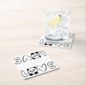 Love Panda Kartonnen Onderzetters (Insitu)