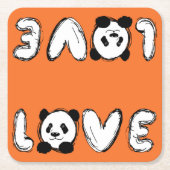 Love Panda Kartonnen Onderzetters (Voorkant)