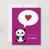 Love Panda Kinder Valentijn Kaart (Voorkant)