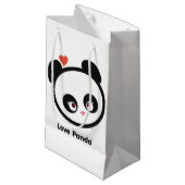 Love Panda® Klein Cadeauzakje (Voorkant Gekanteld)