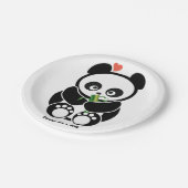 Love Panda® Papieren Bordje (Gekanteld)