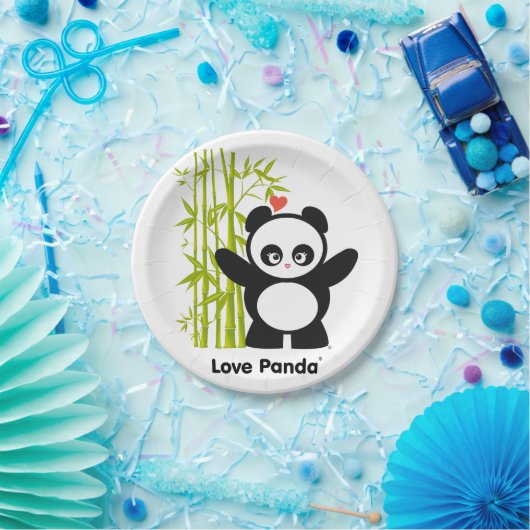 Love Panda® Papieren Bordje (Feest)