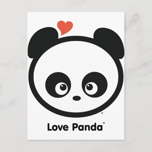 Love Panda® Post Card Briefkaart (Voorkant)