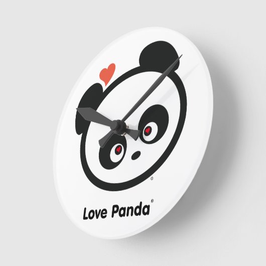 Love Panda® Ronde Klok (Hoek)