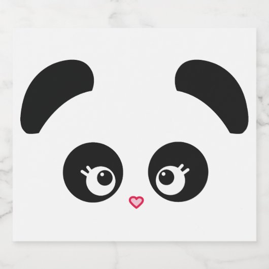 Love Panda® Sparkling Wijnetiket (Enkel label)