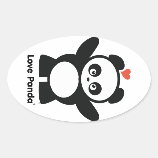 Love Panda® Sticker (Voorkant)