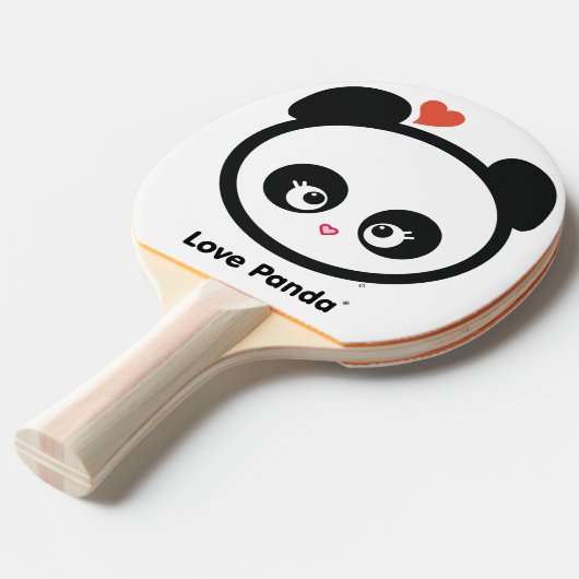 Love Panda® Tafeltennisbatje (Voorkant Gekanteld)