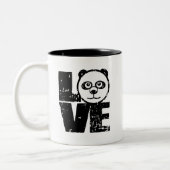 Love Panda Tweekleurige Koffiemok (Links)