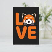 Love Pandas Cute Pet Animal Red Panda Lover Graphi RSVP Kaartje (Staand voorkant)