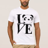 Love Pandas T-shirt in Black (Voorkant)