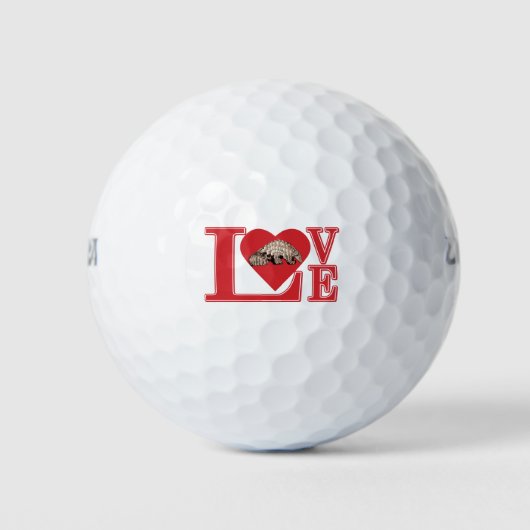 LOVE-Pangolin Golfballen (Voorkant)