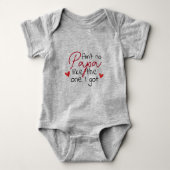 Love Papa Fun with Hearts Romper (Voorkant)