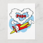Love Papa Kinder Airplane Briefkaart (Voorkant)