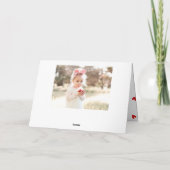 Love Papel Picado Red Valentijnsdag Foto Feestdagen Kaart (Achterkant)