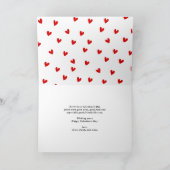 Love Papel Picado Red Valentijnsdag Foto Feestdagen Kaart (Binnen)