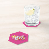 LOVE Paper-Onderzetter Kartonnen Onderzetters (Insitu)