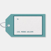 Love Paper Plane Verzendstempel Cadeaulabel (Achterkant Horizontaal)