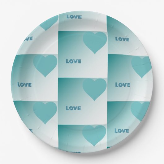 Love. Papieren Bordje (Voorkant)