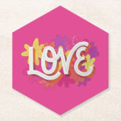 LOVE Papieren Onderzetter (Voorkant)