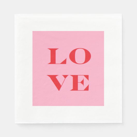 "Love" Papieren servetten (Voorkant)