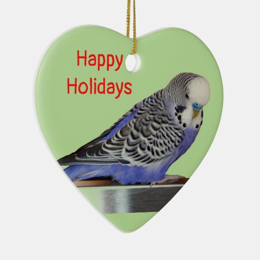 Love Parakeets-kerstversieringen Keramisch Ornament (Rechts)