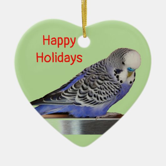 Love Parakeets-kerstversieringen Keramisch Ornament (Voorkant)