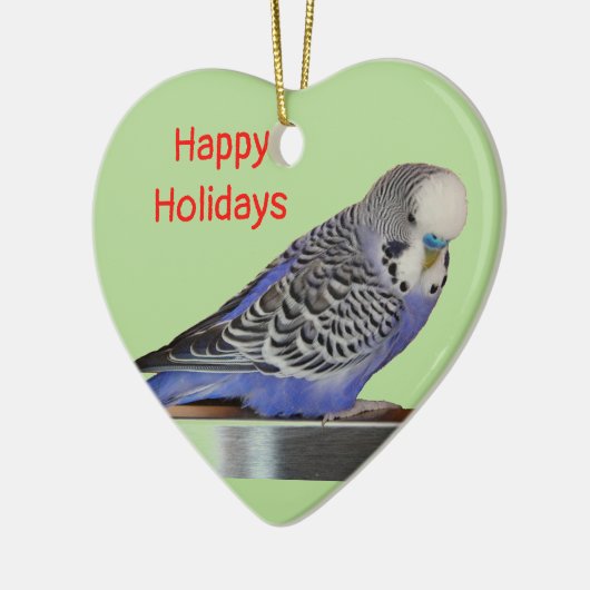 Love Parakeets-kerstversieringen Keramisch Ornament (Links)