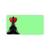 Love Paris Address Label (Voorkant)