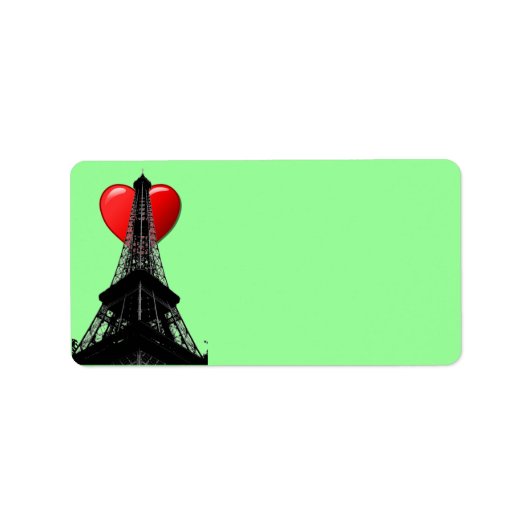 Love Paris Address Label (Voorkant)