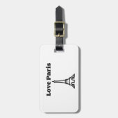 Love Paris Bagagelabel (Voorkant verticaal)