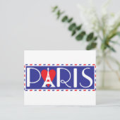 Love Paris Briefkaart (Staand voorkant)