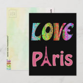 Love Paris Briefkaart (Voorkant / Achterkant)