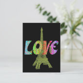 Love Paris Briefkaart (Staand voorkant)