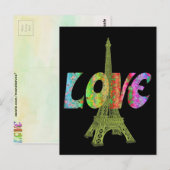 Love Paris Briefkaart (Voorkant / Achterkant)