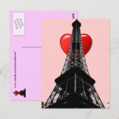 Love Paris Briefkaart (Voorkant / Achterkant)