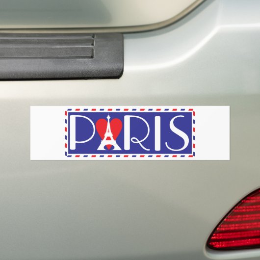 Love Paris Bumpersticker (Op auto)
