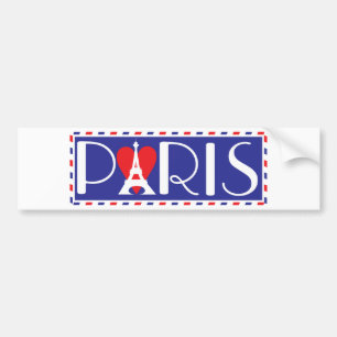 Love Paris Bumpersticker