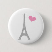 Love Paris Button Pin (Voorkant)
