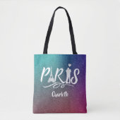 Love Paris Eiffel Tower Super Cool Personalized Tote Bag (Voorkant)