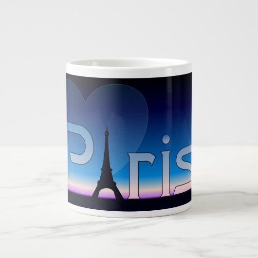 Love Paris Grote Koffiekop (Voorkant)