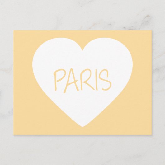 Love Paris hart Briefkaart (Voorkant)
