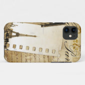 Love Paris iPhone hoesje (Achterkant (horizontaal))