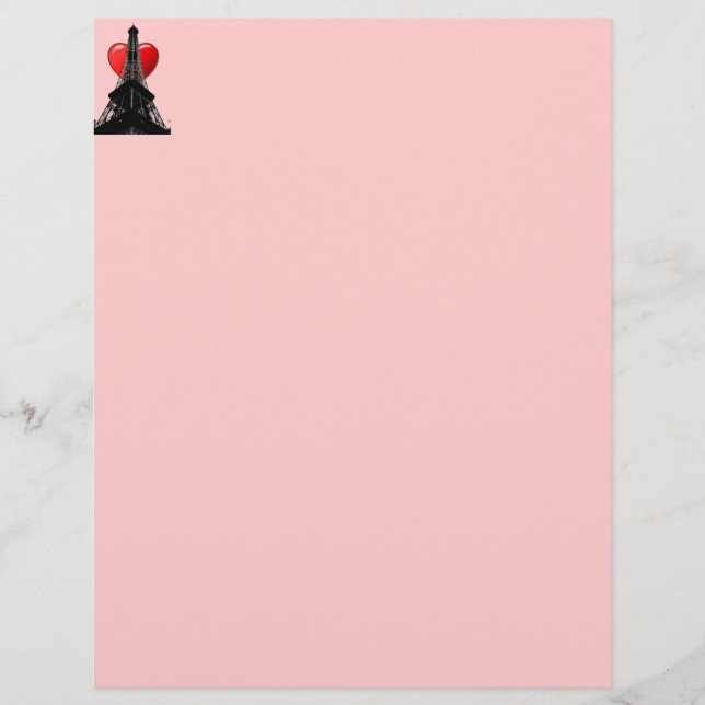 Love Paris Letterhead (Voorkant)