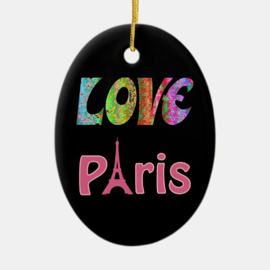 Love Paris Ornament (Voorkant)