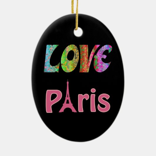 Love Paris Ornament (Achterkant)