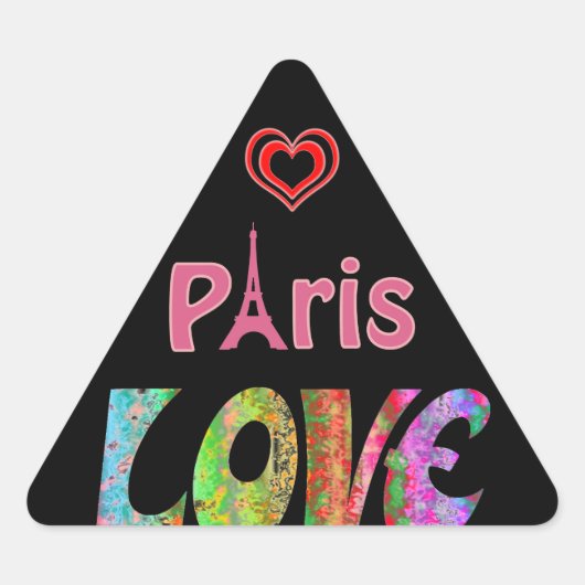 Love Paris Sticker (Voorkant)