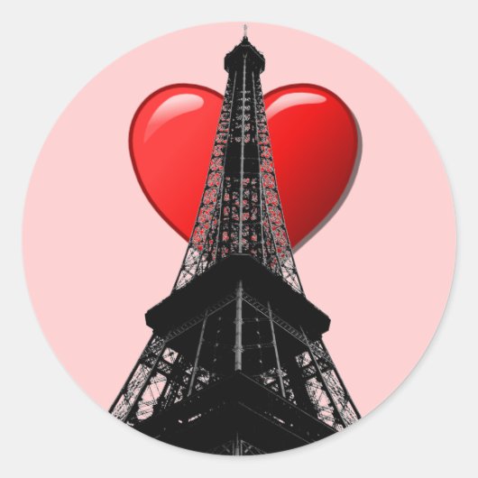 Love Paris Sticker (Voorkant)