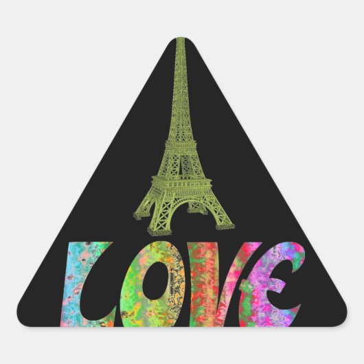 Love Paris Sticker (Voorkant)