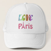 Love Paris Trucker Pet (Voorkant)